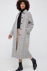 Sisley płaszcz z domieszką wełny przejściowy oversize. Płaszcze Sisley, bez wzorów, z bawełny, bez kaptura. Za 1,159.90 zł.