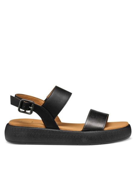 Geox Sandały D Camalei D550NA 0NFBC C1223 Szary. Szare sandały Geox, bez wzorów, ze skóry, bez obcasa, na płaskiej podeszwie, bez zapięcia. Za 429.99 zł.