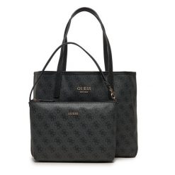 Torebka Guess. Czarne torebki klasyczne Guess, z aplikacjami, klasyczne, bez dodatków. Za 519.99 zł.