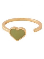 Design Letters Pozłacany pierścionek "Heart" rozmiar: onesize. Żółte pierścionki Design Letters, pozłacane. Za 130.99 zł.