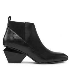 Botki United Nude. Czarne botki United Nude, bez wzorów, bez obcasa, na słupku, bez zapięcia. Za 1,619.00 zł.