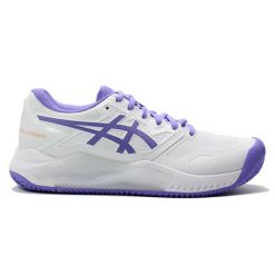 Damskie buty do tenisa Asics Gel-Challenger 13 Clay. Białe buty treningowe ASICS, bez wzorów, z materiału, bez zapięcia, tenisowe. Za 468.45 zł.