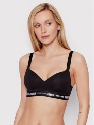 Puma Biustonosz sportowy 907863 Czarny. Czarne biustonosze sportowe Puma, bez wzorów, z bawełny. Za 109.99 zł.