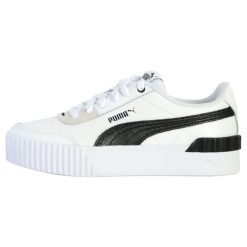 Buty Sportowe Damskie Puma Carina Lift. Białe buty do biegania Puma, bez wzorów, z materiału, bez zapięcia, do biegania. Za 189.99 zł.