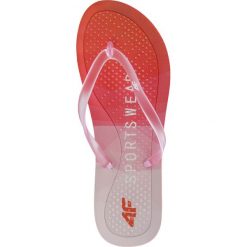 Klapki damskie KLD203 - czerwony. Klapki marki 4f. Za 39.99 zł.