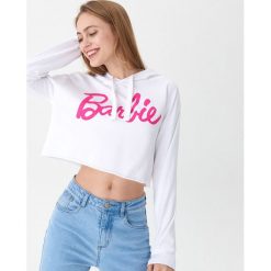 Krótka bluza Barbie - Biały. Bluzy marki House. Za 69.99 zł.