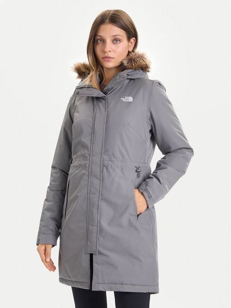The North Face Parka Zaneck NF0A8DZN Szary Regular Fit. Szare płaszcze The North Face, l, bez wzorów, z syntetyku, bez kaptura. Za 929.00 zł.