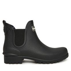 Kalosze Barbour. Czarne kalosze Barbour, bez wzorów, bez zapięcia. Za 269.99 zł.