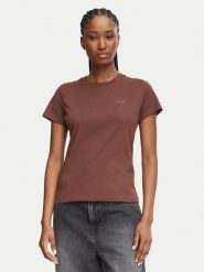 HUGO T-Shirt Damatee_B 50575770 Brązowy Regular Fit. Brązowe t-shirty Hugo, l, bez wzorów, z bawełny, bez kołnierzyka, bez ramiączek. Za 139.99 zł.
