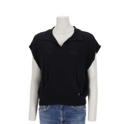 Second life - Lauren Ralph Lauren sweter damski - Jak nowy. Czarne swetry Ralph Lauren, l, bez wzorów, z dzianiny, eleganckie, bez ramiączek. Za 127.76 zł.