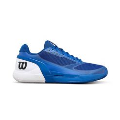 Buty tenisowe Wilson Rush Pro 5 Clay Niebieskie. Niebieskie buty treningowe Wilson, bez wzorów, bez zapięcia, tenisowe. Za 678.25 zł.