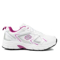 Buty damskie sportowe treningowe Lotto KITAURA. Białe buty treningowe Lotto, bez wzorów, z jeansu, bez zapięcia, trekkingowe. Za 139.00 zł.