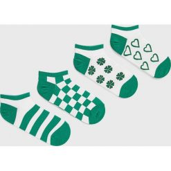 Answear Lab skarpetki (4-pack) damskie kolor zielony. Zielone skarpetki Answear Lab, bez wzorów. Za 69.99 zł.