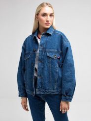 BIG STAR Kurtka dżinsowa w kolorze niebieskim rozmiar: M. Niebieskie kurtki BIG STAR, m, bez wzorów, retro, bez kaptura. Za 239.99 zł.