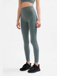 Legginsy sportowe dla kobiet Hummel. Szare legginsy Hummel, bez wzorów, z materiału, sportowe. Za 168.00 zł.