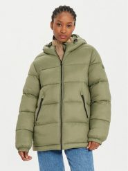 Napapijri Kurtka puchowa A-Box Logo NP0A4HZ2 Zielony Regular Fit. Zielone kurtki Napapijri, s, bez wzorów, z puchu, bez kaptura. Za 529.99 zł.