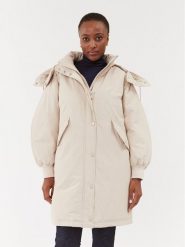 Guess Płaszcz zimowy Rolanda W3BL77 WFVW0 Beżowy Regular Fit. Brązowe płaszcze Guess, na zimę, l, z aplikacjami, z bawełny, bez kaptura. Za 729.99 zł.