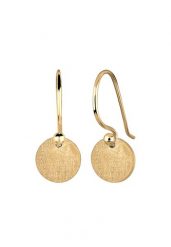 Elli Damskie kolczyki wiszące Geo Platelet Minimal Trend Matt ze srebra próby 925 Sterling Silver Kolczyki 1 ct. Szare kolczyki Elli, srebrne. Za 333.99 zł.