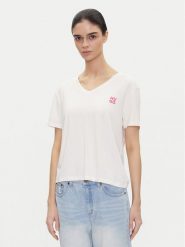 HUGO T-Shirt Nika_T-Shirt 50540046 Écru Regular Fit. T-shirty Hugo, xl, bez wzorów, z bawełny, bez kołnierzyka, bez ramiączek. Za 159.99 zł.