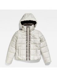 G-Star Kurtka pikowana w kolorze białym rozmiar: M. Białe kurtki G-Star, m, bez wzorów, retro, bez kaptura. Za 453.95 zł.