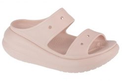 Klapki damskie Crocs 2076706UR. Czerwone klapki Crocs, bez wzorów, z materiału, bez obcasa, bez zapięcia. Za 319.00 zł.