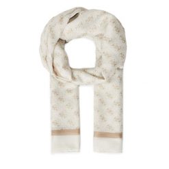 Szal Guess. Brązowe szaliki i kominy Guess, z aplikacjami. Za 199.99 zł.