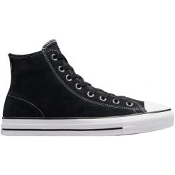 Buty sportowe Converse CONS Chuck Taylor All Star Pro Suede. Czarne buty treningowe Converse, bez wzorów, z zamszu, bez zapięcia, na fitness i siłownię. Za 590.00 zł.