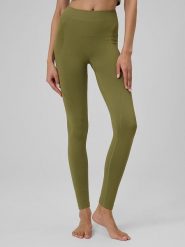 4F Legginsy sportowe w kolorze khaki rozmiar: M/L. Brązowe legginsy 4f, bez wzorów, z materiału, sportowe. Za 59.95 zł.