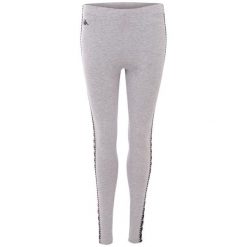 Legginsy damskie Kappa ISADOMA szare. Szare legginsy Kappa, bez wzorów, z bawełny. Za 39.99 zł.