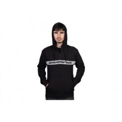 Bluza z kapturem Stay Strong Stripe. Czarne bluzy STAY STRONG, l, bez wzorów, z materiału, eleganckie, bez ramiączek, z kapturem. Za 238.50 zł.
