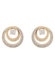 Swarovski Kolczyki Hyperbola 5740407 Złoty. Żółte kolczyki Swarovski, metalowe. Za 585.99 zł.