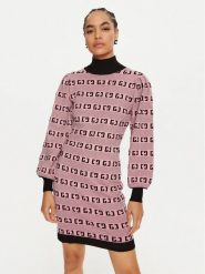 Gaudi Sukienka dzianinowa 421BD13005 Różowy Loose Fit. Czerwone sukienki Gaudi, xl, bez wzorów, z dzianiny, bez kołnierzyka, bez ramiączek. Za 659.99 zł.