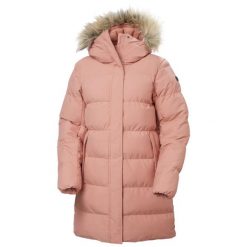 Parka damska z kapturem Helly Hansen Blossom. Czerwone płaszcze Helly Hansen, na zimę, l, bez wzorów, z futra, eleganckie, z kapturem. Za 921.90 zł.