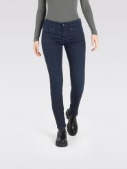 MAC Dżinsy "Rich" - Slim fit - w kolorze granatowym rozmiar: 36/L28. Niebieskie jeansy MAC, l, z aplikacjami, ze skóry, klasyczne. Za 229.46 zł.