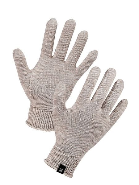 Norfolk Wełniane rękawiczki w kolorze beżowym rozmiar: S/M. Brązowe rękawiczki Norfolk, bez wzorów, prążkowane. Za 65.85 zł.