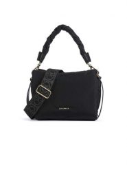 COCCINELLE Skórzana torebka w kolorze czarnym - 23 x 12,10 x 18 cm rozmiar: onesize. Czarne torebki klasyczne Coccinelle, bez wzorów, z materiału, przez ramię, bez dodatków. Za 892.02 zł.