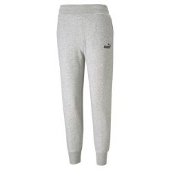 Damskie spodnie dresowe Essentials PUMA Light Gray Heather. Czarne spodnie dresowe Puma, bez wzorów, z dresówki. Za 140.99 zł.