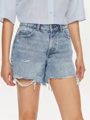 Noisy May Szorty jeansowe Lou 27029402 Niebieski Straight Fit. Niebieskie szorty Noisy May, bez wzorów, z bawełny. Za 139.99 zł.