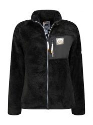 Geographical Norway Kurtka polarowa "Upecious" w kolorze czarnym rozmiar: M. Czarne kurtki Geographical Norway, m, bez wzorów, z polaru, bez kaptura. Za 113.63 zł.