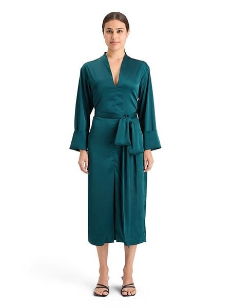 Scotch & Soda Sukienka w kolorze morskim rozmiar: 42. Niebieskie sukienki Scotch & Soda, bez wzorów, z tkaniny, bez kołnierzyka, bez ramiączek, midi. Za 262.29 zł.