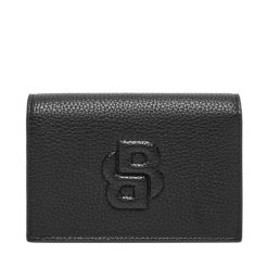 Mały Portfel Damski BOSS. Czarne portfele Boss, bez wzorów. Za 479.99 zł.