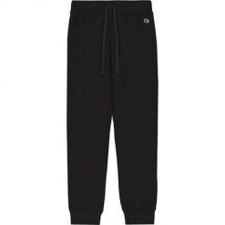 Spodnie sportowe damskie Champion Rib Cuff. Czarne spodnie narciarskie Champion, z aplikacjami, z bawełny, narciarskie. Za 150.99 zł.