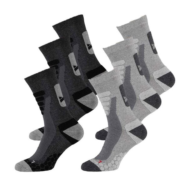 Skarpety turystyczne Xtreme 6-pack Multi szary. Szare skarpetki XTREME SOCKSWEAR, bez wzorów, trekkingowe. Za 194.99 zł.