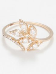 Maison héritage PARIS Złoty pierścionek "Izïa" z diamentami rozmiar: 52. Żółte pierścionki maison héritage PARIS, z diamentem, złote. Za 2,305.99 zł.