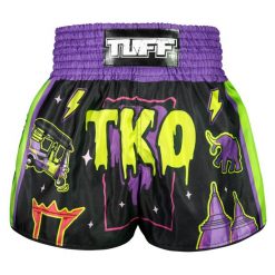 Spodenki treningowe TUFF The TKO Night. Czarne szorty sportowe TUFF, bez wzorów. Za 149.00 zł.