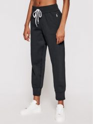Polo Ralph Lauren Spodnie dresowe Akl 211794397001 Czarny Regular Fit. Czarne spodnie dresowe Polo Ralph Lauren, bez wzorów, z bawełny. Za 479.99 zł.