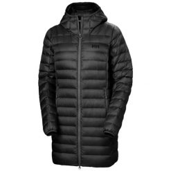 Damska długa kurtka z kapturem Helly Hansen Verglas. Czarne kurtki Helly Hansen, s, bez wzorów, z materiału, z kapturem. Za 1,113.00 zł.