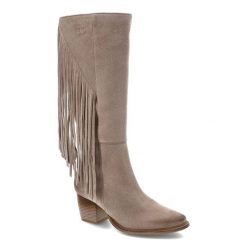 Beżowe Kozaki Maciejka Eleganckie Skórzane Buty Damskie. Brązowe kozaki Maciejka, z aplikacjami, ze sztruksu, biznesowe, bez obcasa, na obcasie, bez zapięcia. Za 339.00 zł.