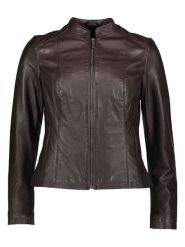 Bugatti Skórzana kurtka w kolorze brązowym rozmiar: 46. Brązowe kurtki Bugatti, bez wzorów, ze skóry, bez kaptura. Za 695.99 zł.