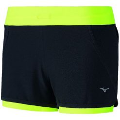 Mizuno Spodenki Damskie Do Biegania Mujin 4.5 2In1 Short Black/Safety Yellow L. Szorty sportowe marki Mizuno. W wyprzedaży za 149.00 zł.